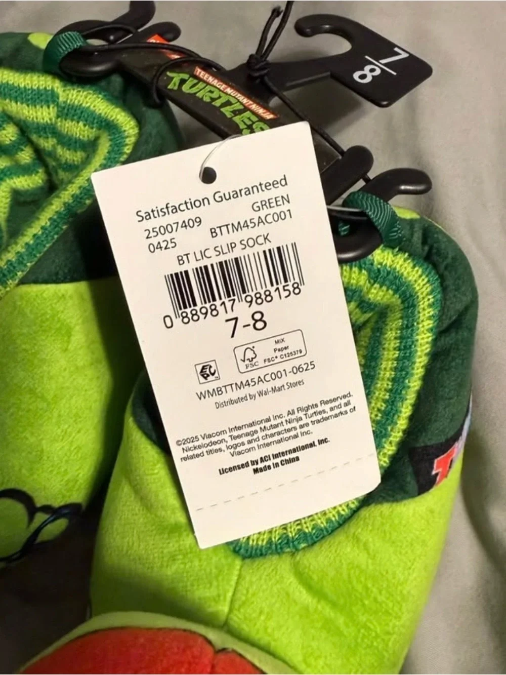 Teenage Mutant Ninja Turtle slippers